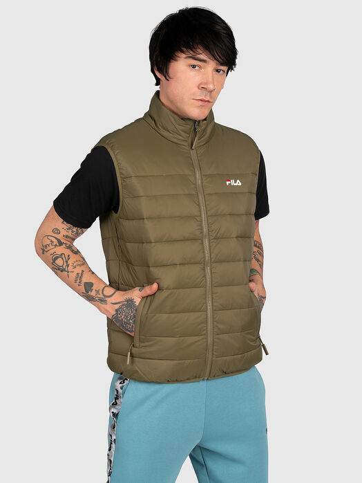 BERGLIGHT green vest with a zip