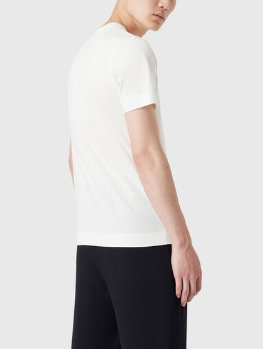Black t-shirt with eagle applique - 3