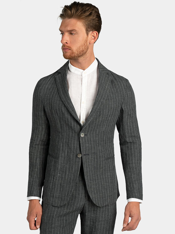 Linen grey jacket - 1