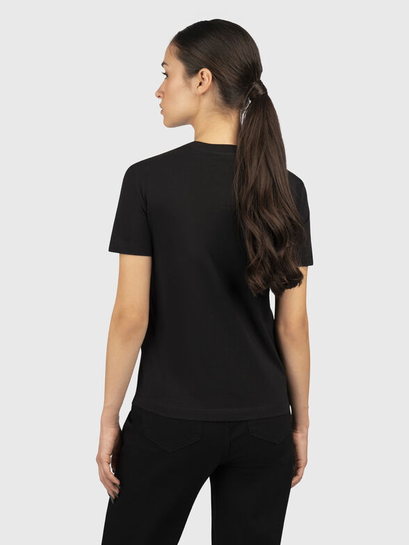 FOULARD black T-shirt with print - 2