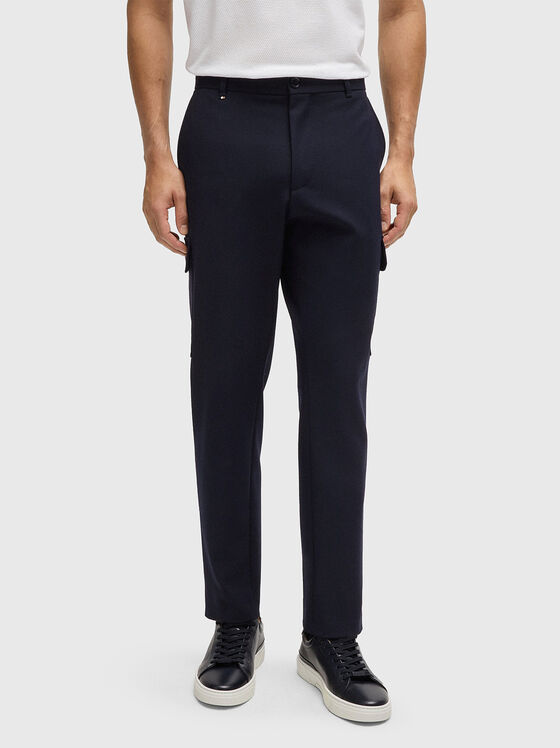 Pantaloni cargo din amestec de lână - 1