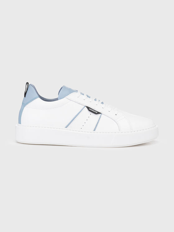 BYRON GYLL leather sneakers with blue details - 1