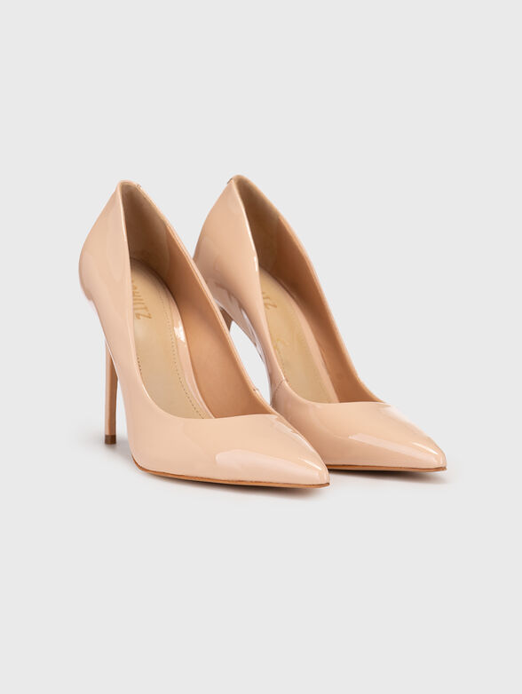 Heeled shoes in beige color - 2