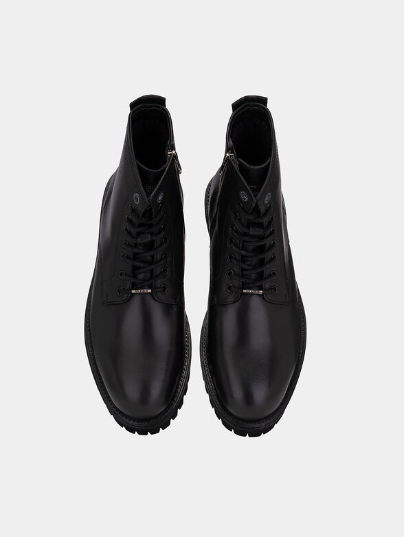 Trucker leather ankle boots - 6