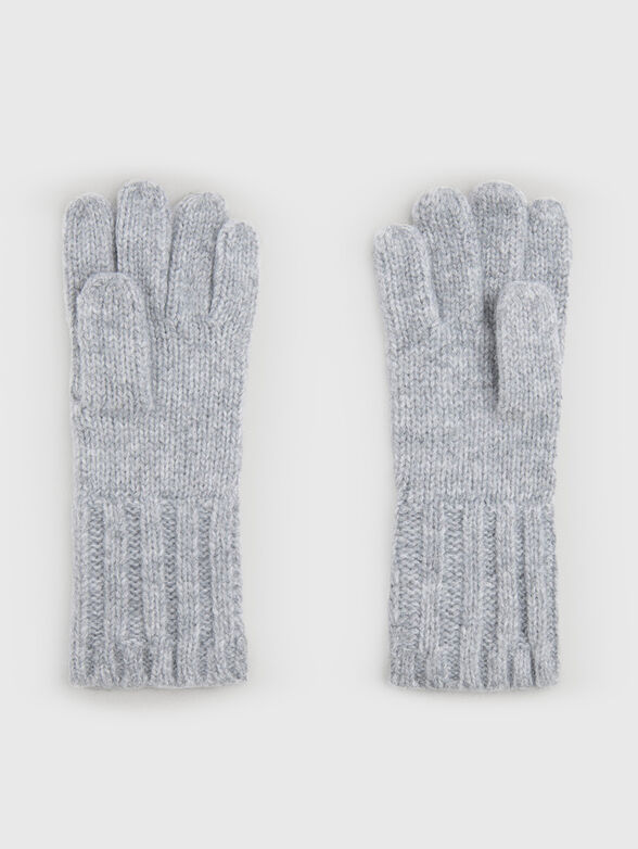 Black knitted gloves  - 2