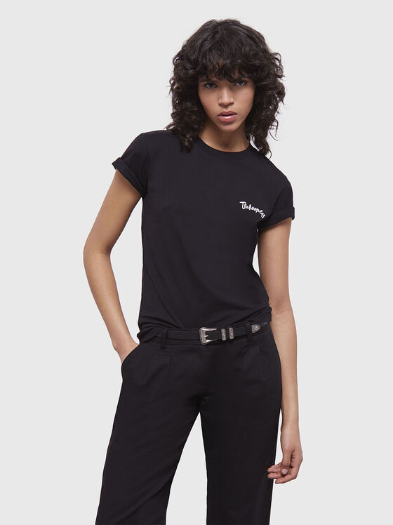 T-shirt with accent embroidery on the back - 1