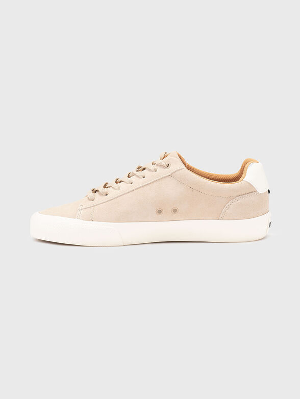 Sports shoes with logo in suede - 4
