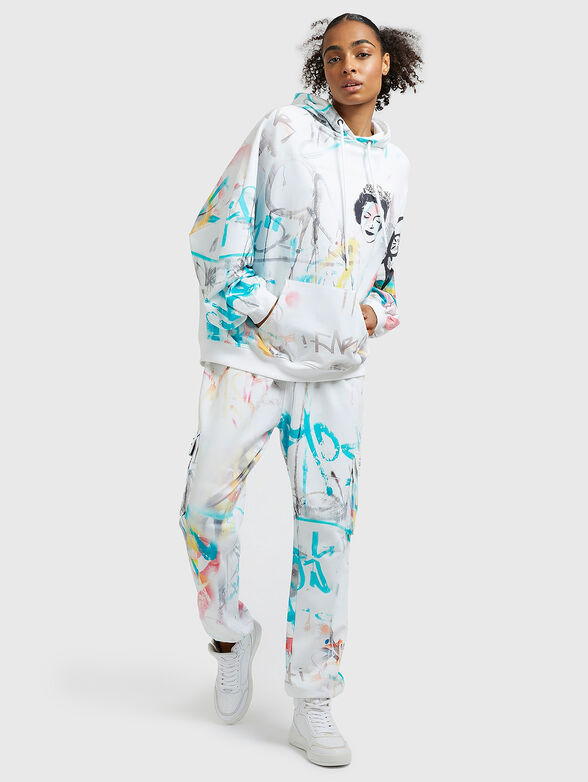 QUEEN GRAFFITI sweatshirt with accent back - 4