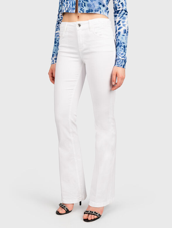 White jeans with wide legs - 1