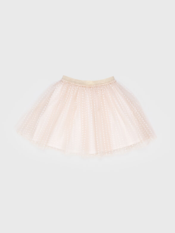 Beige skirt with logo detail - 2