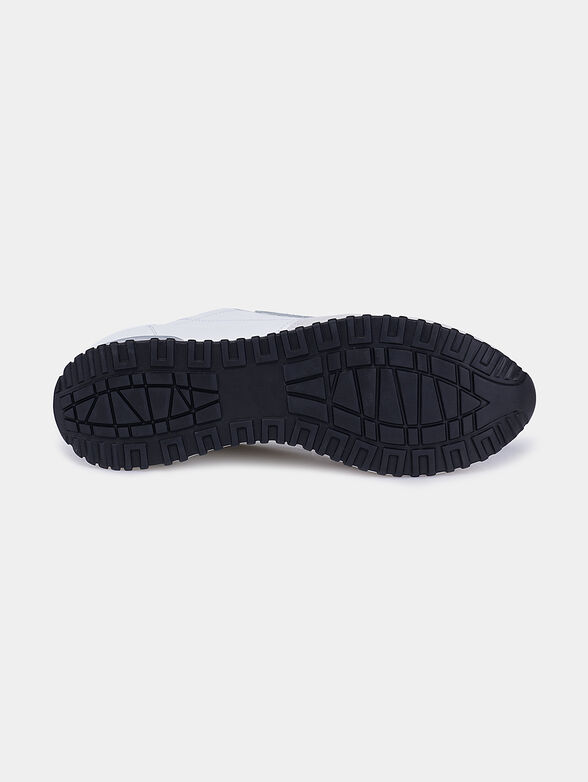 Black leather sneakers - 5