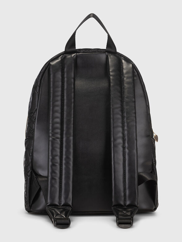 Black backpack with logo detail - 2
