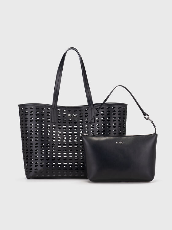 Geantă shopper negru CHRIS 2 în 1 - 1