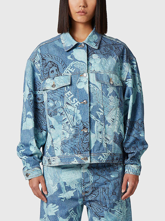 Denim jacket with art print - 1