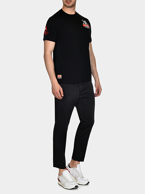 Tricou TS004 cu broderie si imprimeuri - 1