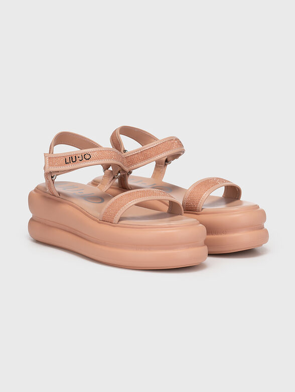 ARIA 03 sandals with appliqué rhinestones - 2