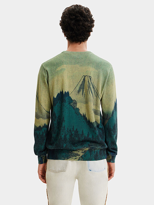 CRISTIAN knitted sweater with print - 3