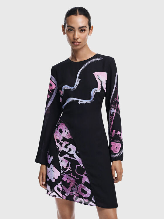 Rochie DANGERBLACK cu imprimeu accentuat - 1