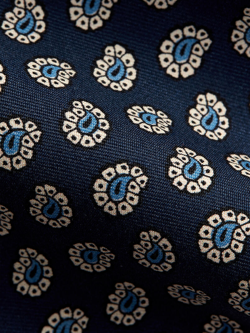 Tie with micro print - 3