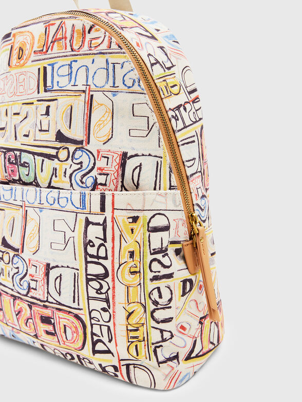 MARI backpack with monogramen print - 5