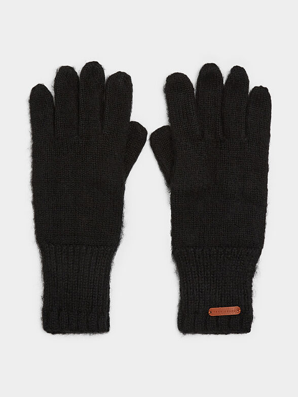 SARAH knitted gloves in black color - 1