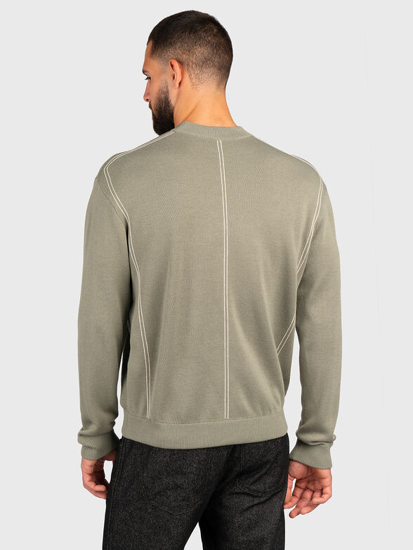 Wool blend sweater with contrasting details - 3