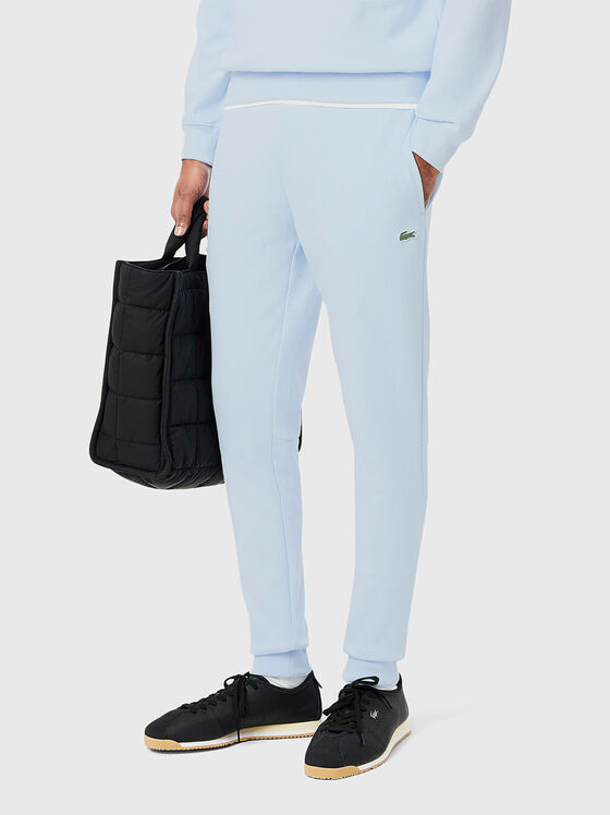 Pantaloni sport albastru deschis - 1