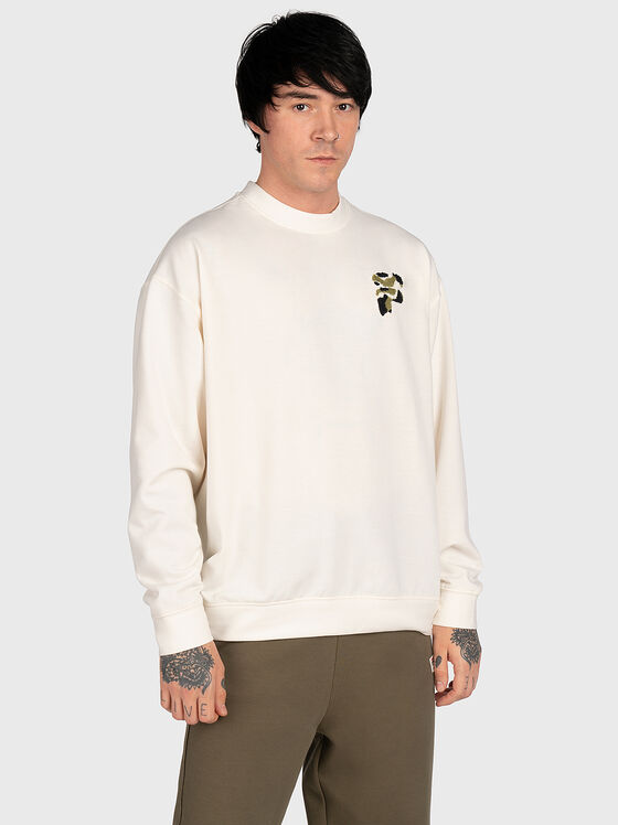 COSENZA black sweatshirt with accent element - 1
