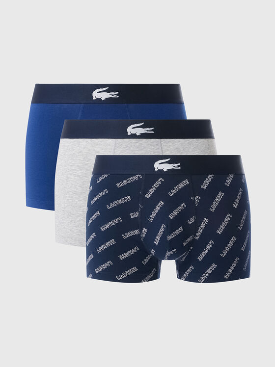 Set de trei perechi de boxeri cu logo imprimat - 1