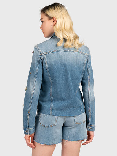 Denim jacket with rhinestones - 3