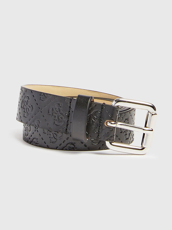 Black belt with monogram logo element - 1