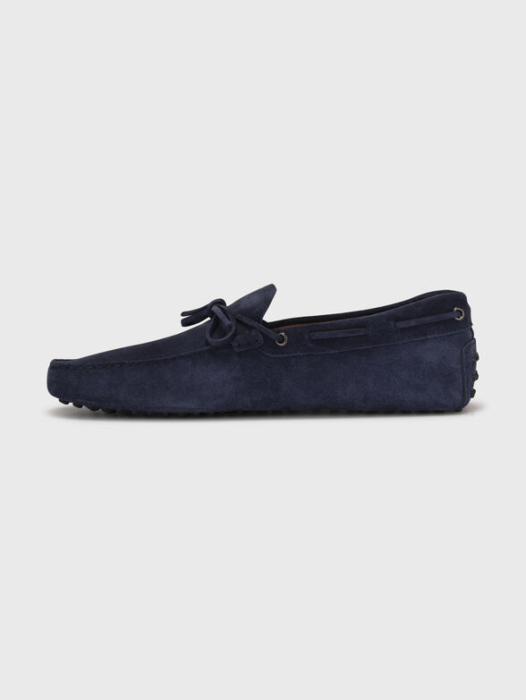 NEW GOMMINI blue suede loafers - 4