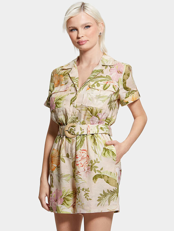 Jumpsuit with floral motifs - 4
