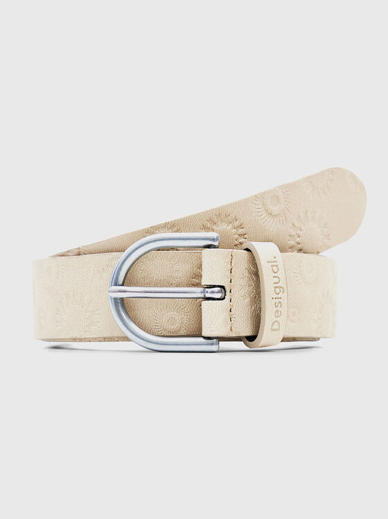 Eco leather belt with embossed texture - 1