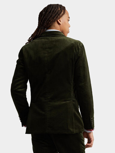 Green velvet jeans jacket - 3