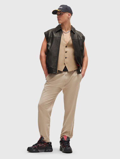 LYON leather jacket with removable sleeves - 5