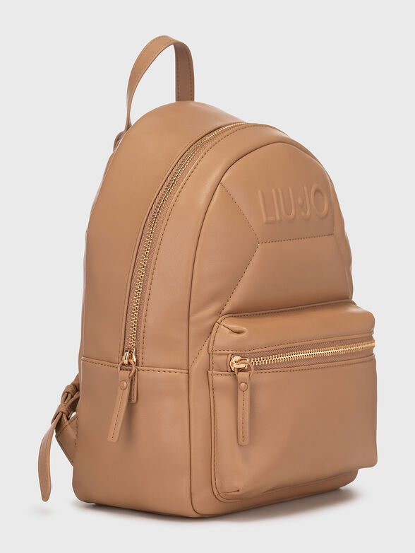 Black backpack with logo accent - 3