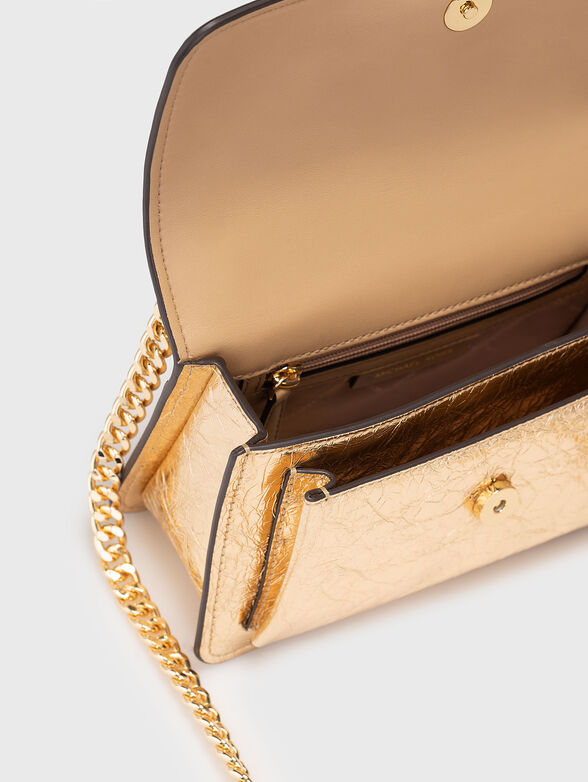 Leather crossbody bag with logo - 6