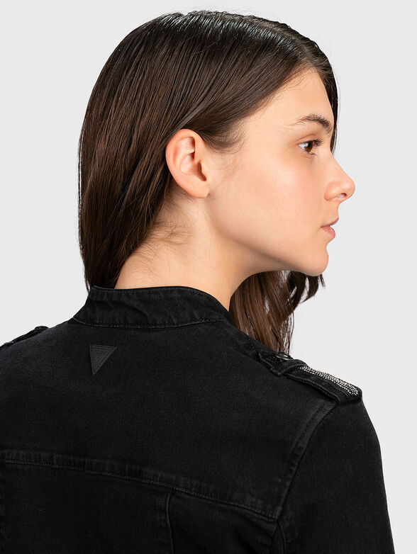 Denim jacket in black - 3