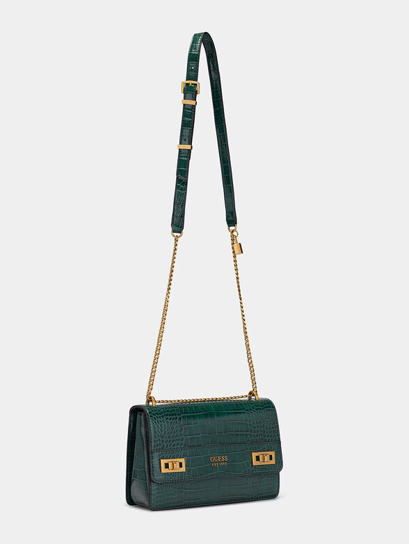 Beige bag with crocodile texture - 2