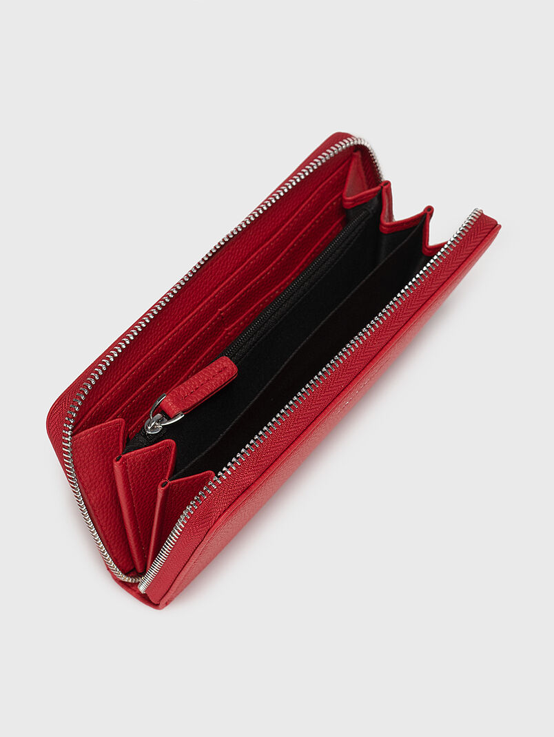 Wallet with grained texture and logo - 3