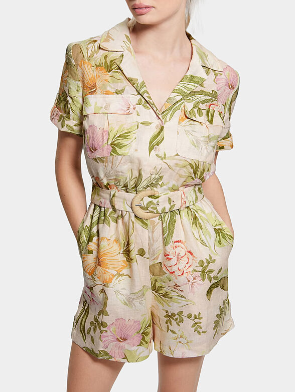 Jumpsuit with floral motifs - 3