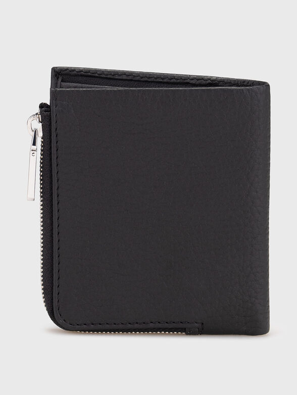 Leather wallet with embossed logo - 2