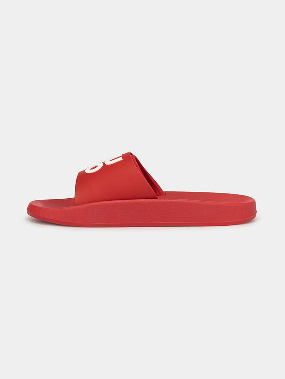 Black beach slides with logo detail - 4