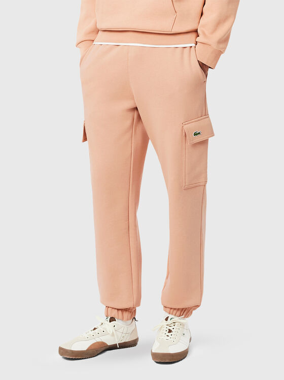 Pantaloni sport cargo cu logo - 1