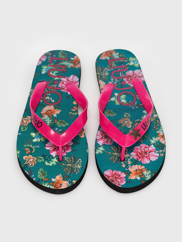 Beach flip-flop with animal print - 6