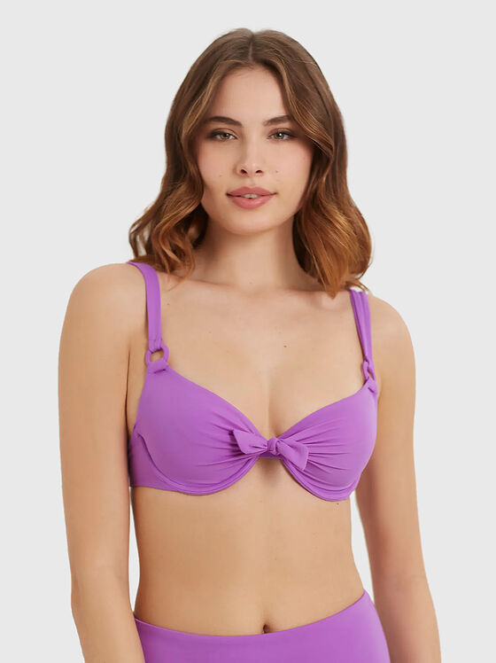 ESSENTIALS bikini top with ribbon - 1