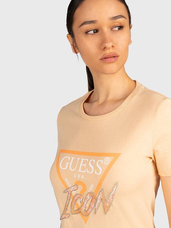 ICON cotton T-shirt  with appliques - 4