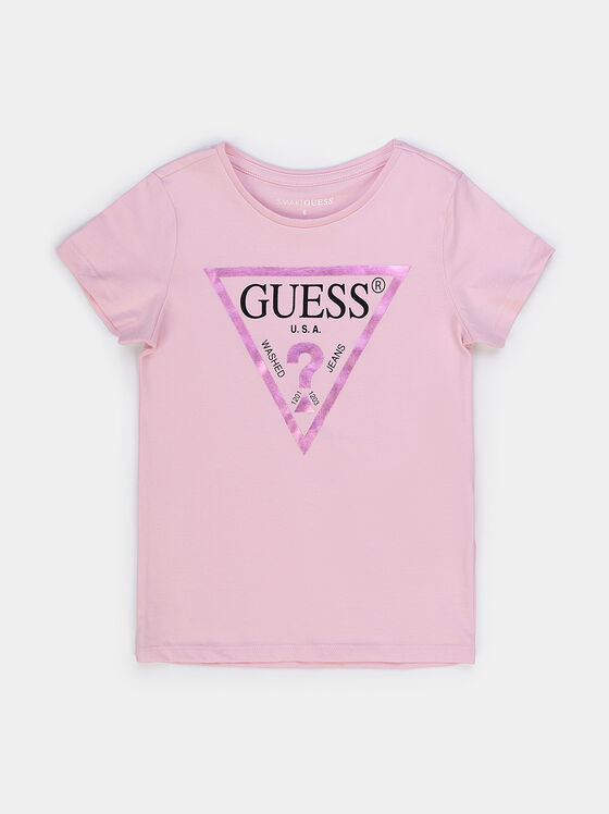 Tricou roz din bumbac - 1