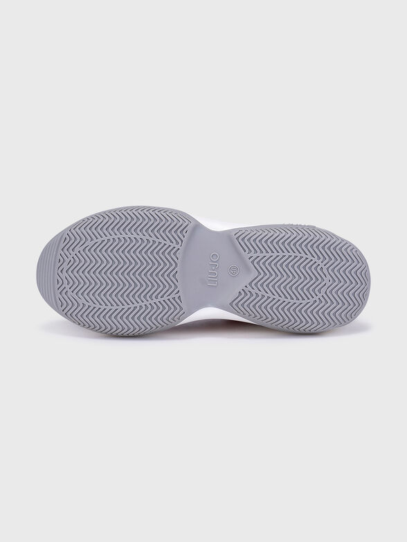 Grey sports shoes with contrasting inserts - 5